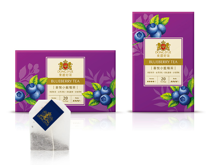 Enveloped Blueberry Tea Bag - 2g Tea Bag